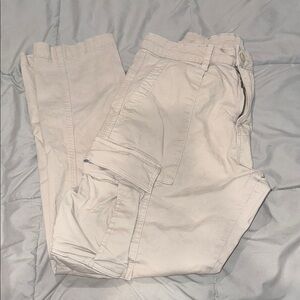 Zara Men's Light Beige Cargo Pants